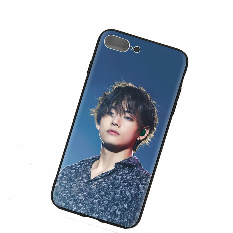 Kim V Taehyung Soft Tpu Siliconen Telefoon Case Voor Iphone 5 5 S 6 6 S 7 8 Plus 11 pro X Xr Xs Max