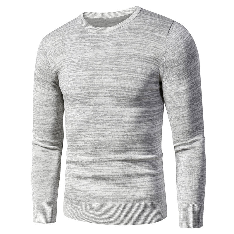 男性秋の新カジュアルヴィンテージミックス色の綿のセータープルオーバー男性冬o-ネックファッション暖かい厚手ジャカードセーター