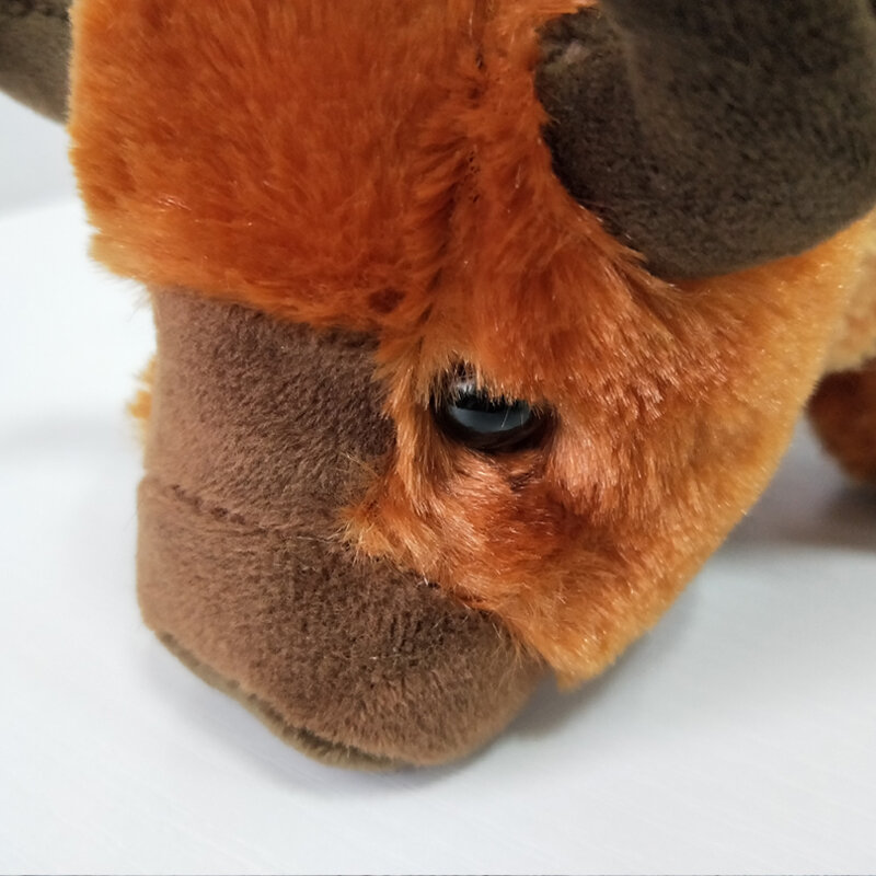 1 sztuk 25cm symulacja miękki pluszowy nosorożec zabawka nadziewane słodkie nosorożce lalki dzikie zwierzęta buffalo nadziewane samochodzik dla dziecka dekoracji
