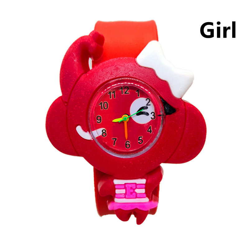 7 Colores y 2 estilos 3D dibujos animados elefante bebé reloj deportivo de cuarzo niño niña reloj para niños regalo para bebé reloj de aprendizaje #3