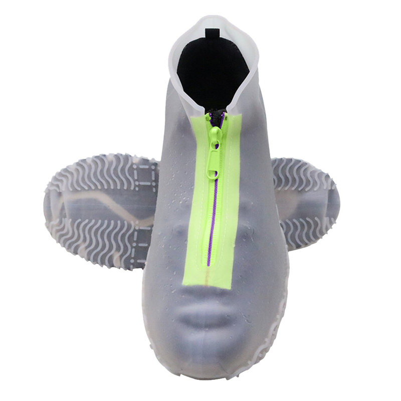 Capa de sapato ao ar livre de silicone látex equitação botas de chuva capa reutilizável capa de poeira impermeável antiderrapante resistente ao desgaste do pé quente