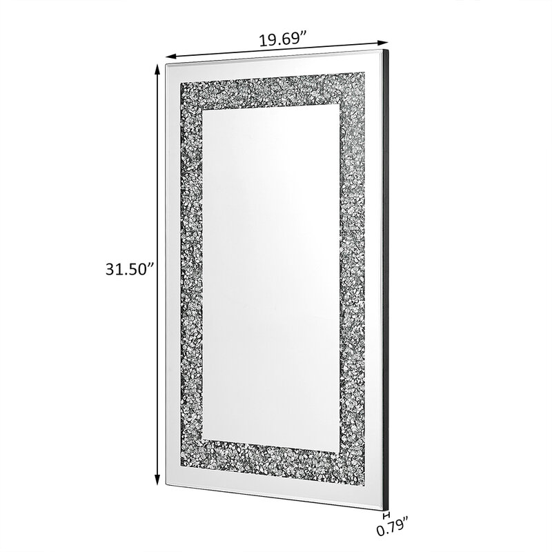Panana espelho retangular 90x60cm de vidro da parede do molho móveis quarto compõem a decoração da casa espelhos decorativos navio para a ue