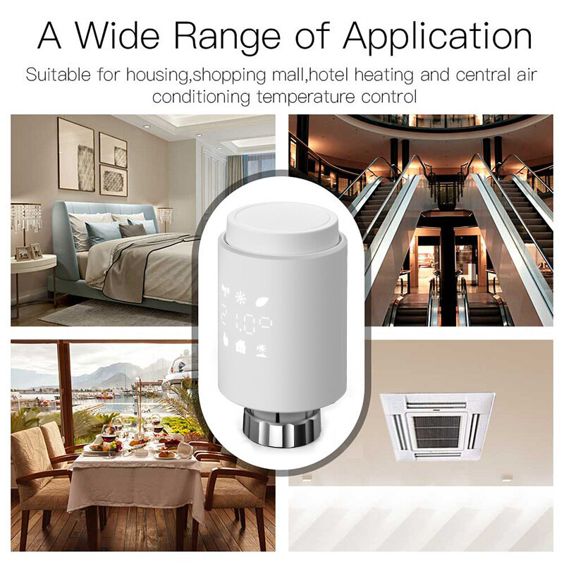 Tuya Smart ZigBee attuatore per radiatore valvola termostatica programmabile regolatore di temperatura App controllo vocale tramite Alexa