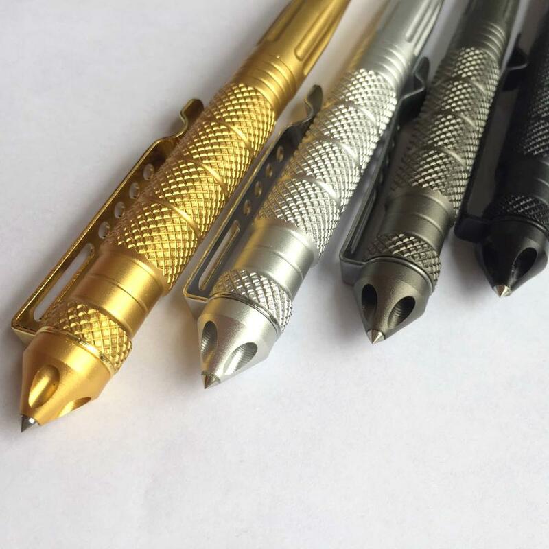 Tactical Pen Multipurpose Tool Self Defense Pen Glass Breaker Aluminum Alloy EDC Outdoor Survival Tool Writing Ballpoint Pen