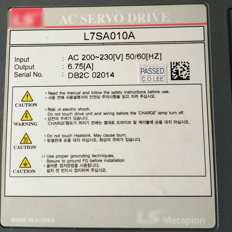 Neue original Ac Servo Drive L7SA010A L7-SA010A