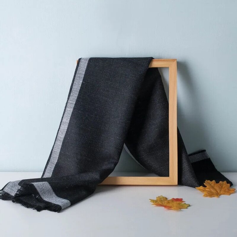 Foulard de luxe en cachemire pour homme, écharpe chaude, châle, collection hiver 2021