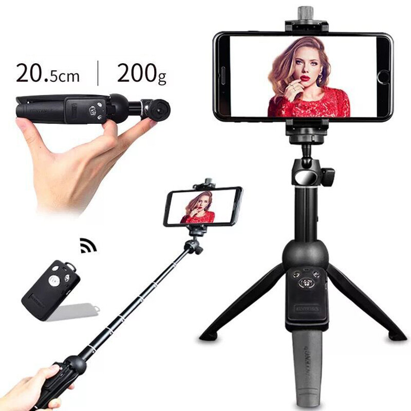 YUNTENG 9928 pieghevole Selfie Stick Wireless Bluetooth telecomando allungabile Selfie Stick monopiede treppiede supporto per telefono supporto