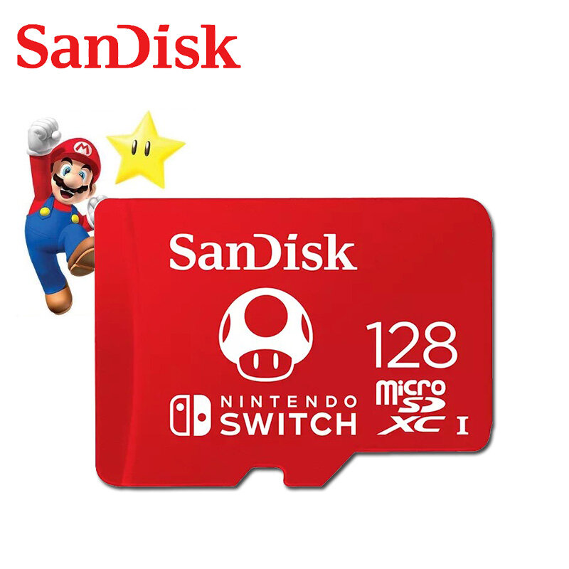 SanDisk – carte mémoire micro SD, 64 go/128 go/256 go, SDXC, avec adaptateur, compatible avec Nintendo Switch