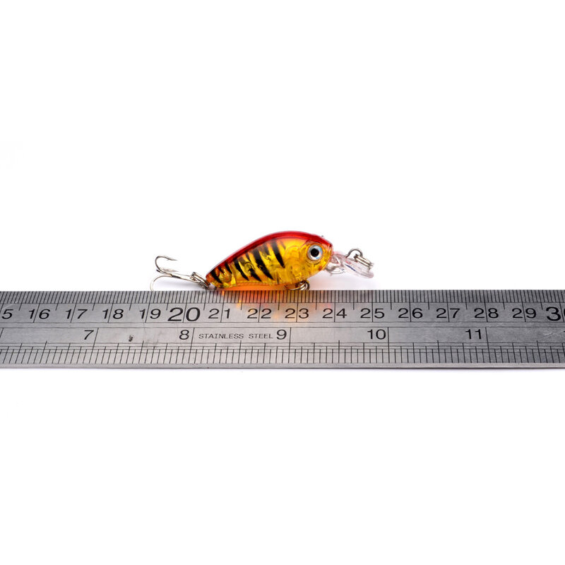 Mini leurre flottant rigide en plastique, appât artificiel idéal pour la pêche au bar, Crankbait, 9 couleurs, 4.5cm, 4g, 1 pièces