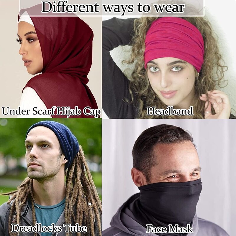 Atacado muçulmano envoltório hijab tampões underscarf feminino moda lenço islâmico hijab undercap tampão interno
