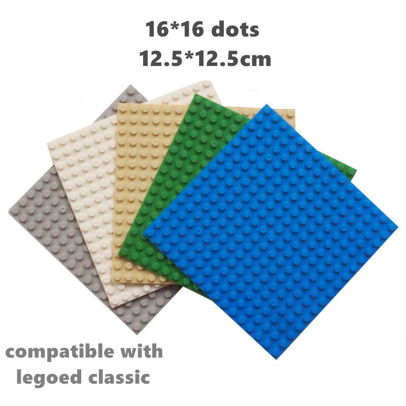 Blok Bangunan Klasik Baseplates Kompatibel Kota Basis Piring 32*32 untuk Konstruksi Plastik Bata Mainan 16*16 Titik