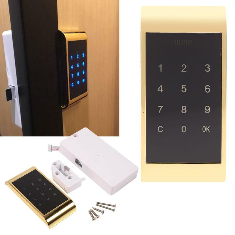 Clavier tactile électronique, verrouillage par mot de passe, clé d'accès numérique, alarme domestique antivol pour armoire à fichiers
