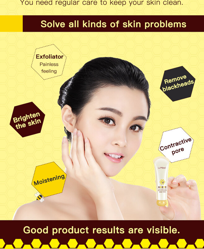 Honey tearing mask Peel Mask oil control Blackhead Remover Peel Off Dead Skin Clean Pores Shrink Facial care face Skincare mask