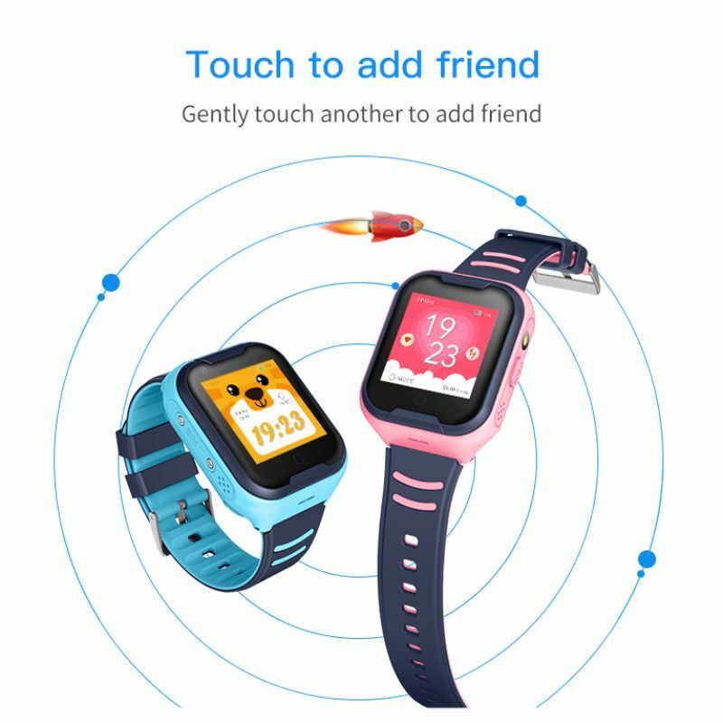 4G smart watch para as crianças com tela de toque GPS SOS telefonema SIM crianças relógio com câmera à prova d' água crianças Watche