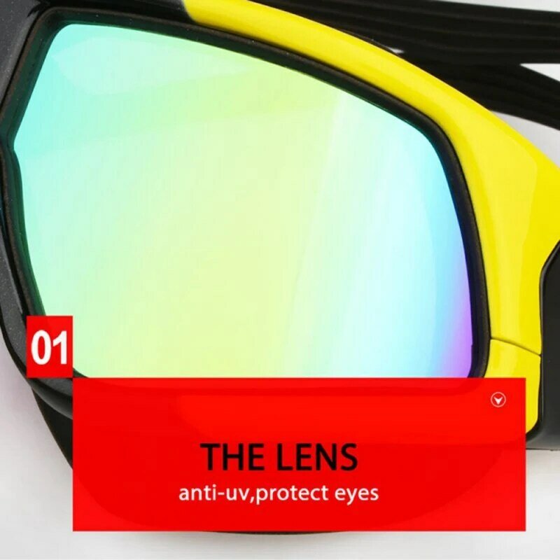 Men Women Goggles Comfortable Silicone Large Frame Swim Mask Waterproof Anti-Fog UV Protection Swim Glasses Summer New