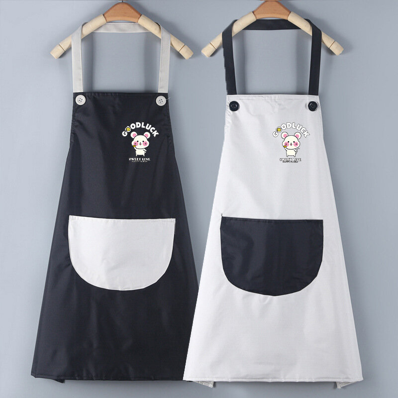 Cartoon cute halter apron anti-pollution waist anti-pollution clothing cute apron