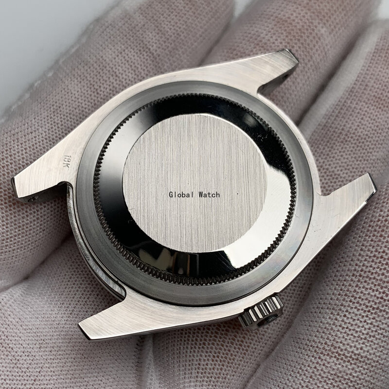 Reloj Automático de acero para hombre, funda de cristal de zafiro, manos luminosas, Dail, 39mm, cubierta trasera sólida, D232