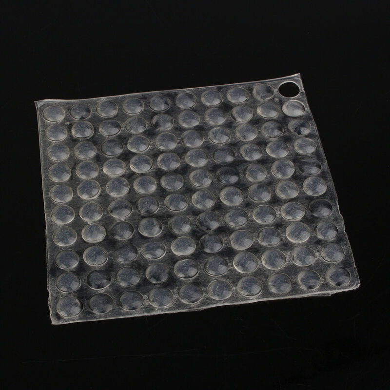 Pied demi-cercle en Silicone transparent antidérapant, 100 pièces, feuille adhésive, amortisseur de choc, coussinets de pieds de meubles