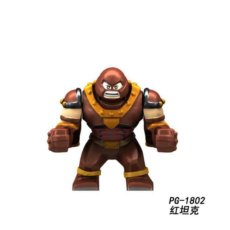 PG8118 Building Block ซูเปอร์ฮีโร่ Hulk Son ถังสีแดง Mud Face Serum Rhino Man Building Blocks เด็กของเล่นปริศนา