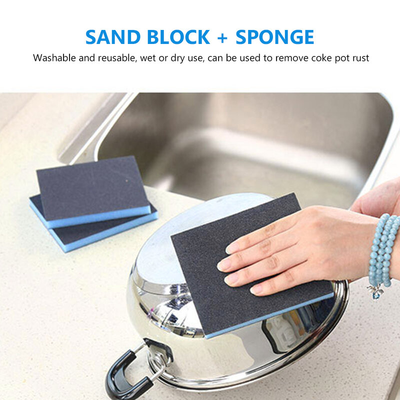 Esponjas de lijado de pulido de alta calidad, molienda de arena de 120x10x12mm, almohadillas de bloques, papel de lija surtido, herramienta de arena lavable, espuma abrasiva