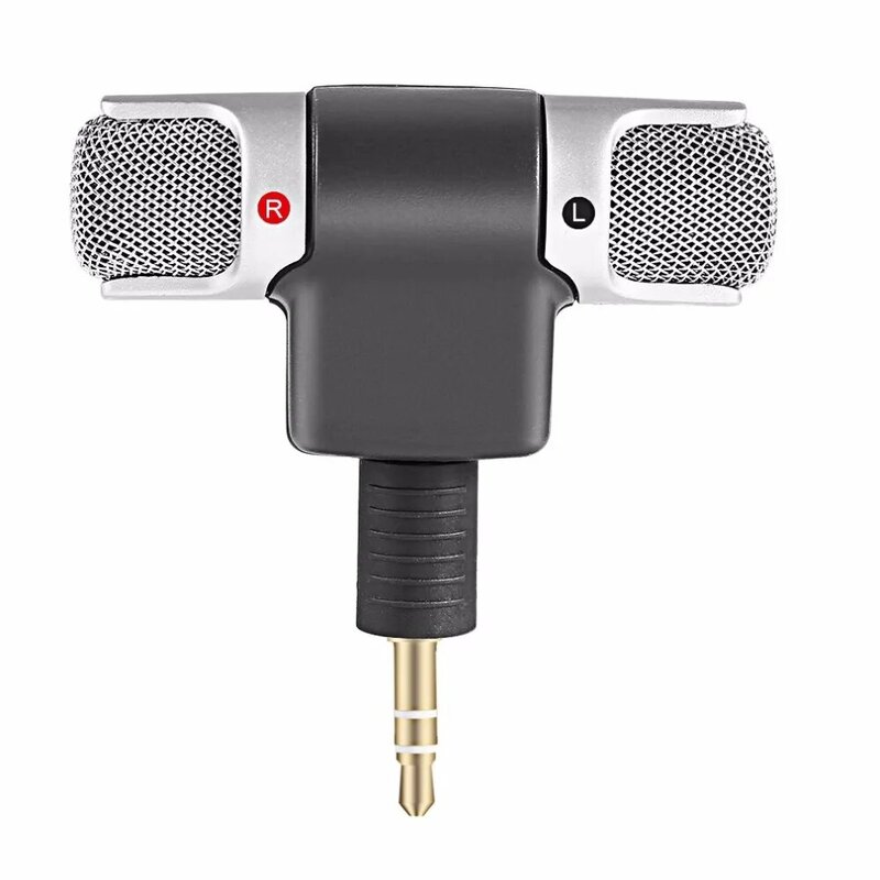 Portable Mini Stereo Microphone Mic 3.5mm Mini Jack PC Laptop Notebook Worldwide Hot Drop Left and Right Channel Stereo Record