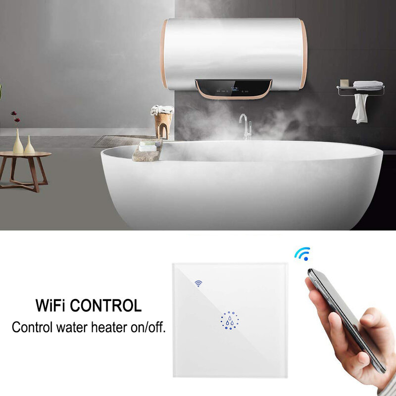 EACHEN interruptor calentador de agua Wifi, UE, aplicación EWelink