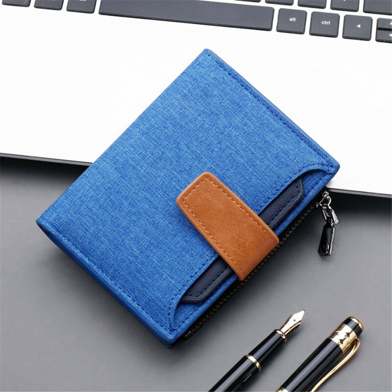 男性用イミテーションレザーの財布,ジッパー付き,クレジットカード用財布,コインポケット,財布,レザーハンドバッグ