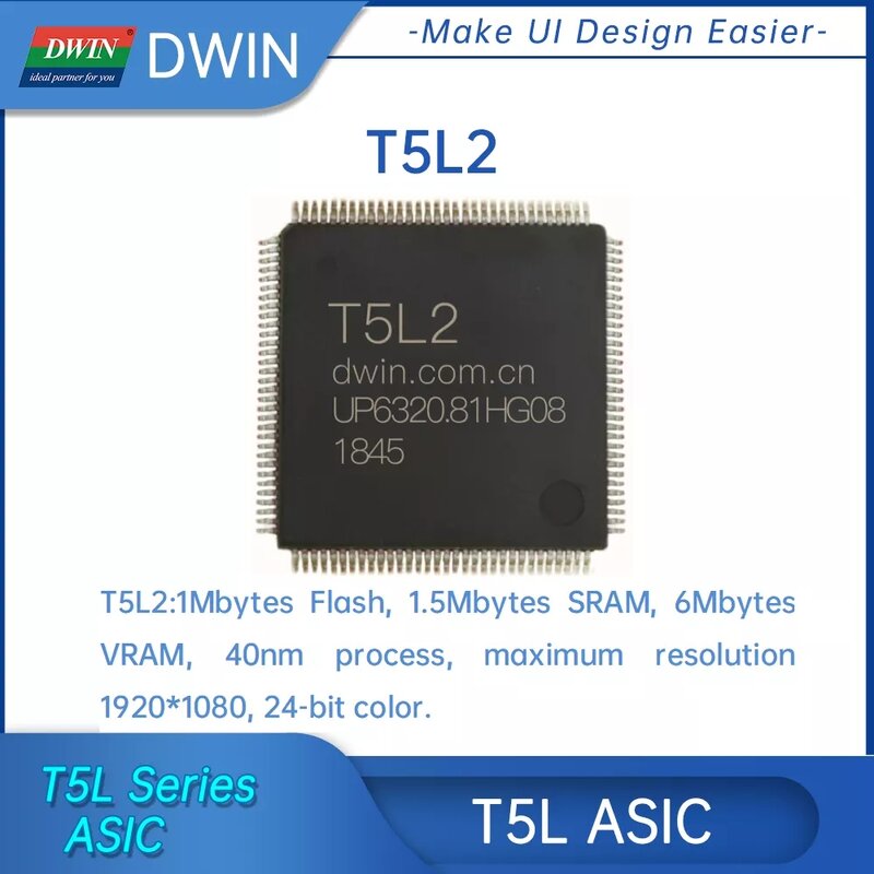 Dwin 6.8 Inch Ips Tft Lcd Module, Uart Intelligente Display Touch Screen Sluit Arduino, Hmi Smart Home DMG12480C068_03W