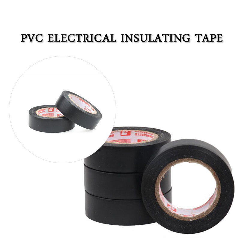 1 Rolls 14.7FT Purpose 6.5Inch Vinyl PVC Black Insulated Electrical Tape Support Wholesale and Dropshipping