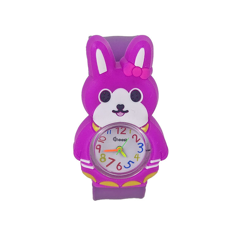 12 종류의 애니메이션 검은 고양이 핑크 돼지 꿀벌 어린이 시계 어린이 소녀 소년 시계 생일 선물 학생 시계 어린이 석영 시계
