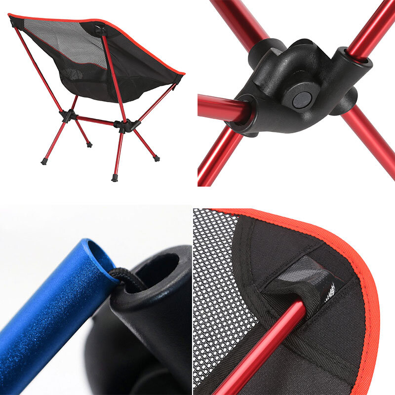 Ultralight składane krzesło kempingowe BBQ piesze wycieczki wędkowanie piknik krzesło narzędzia zewnętrzne podróże turystyczne składany przenośny składany stołek