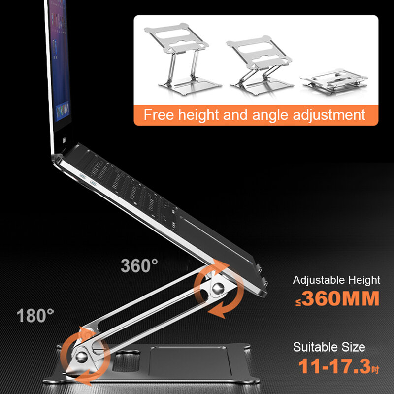 Einstellbare Laptop Stand Basis Unterstützung Notebook Stand Für Macbook Xiaomi Tablet Computer Cooling Pad Halterung Tisch Stehen Lapdesk