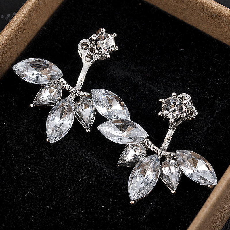 Koreanische Gold Lassen Kristall Stud Ohrringe Fashion Statement Schmuck Ohrringe für Frauen