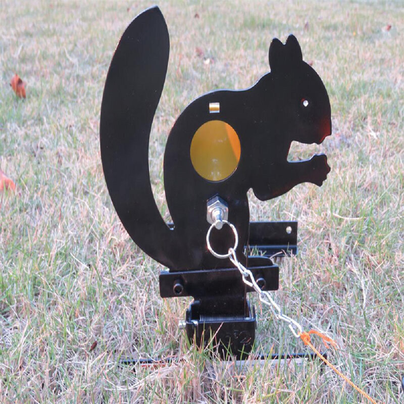 Tirare la corda ripristinare scoiattolo bersaglio animale Silhouette campo bersaglio per accessori di tiro