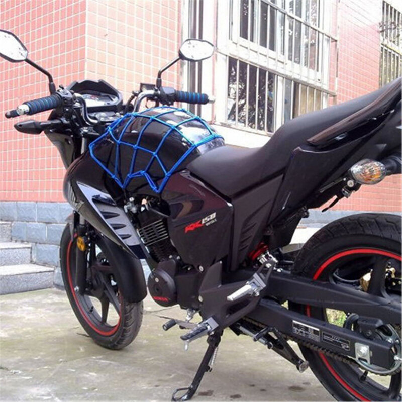 30*30cm Motorcycle Bicycle Cargo Net Elastic Luggage Rope Fixed Helmet Sundries 4 Colors  Motorcycle Luggage Rope