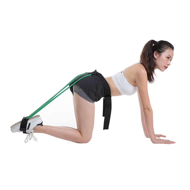 Fitness Women body Butt Band Resistance Bands Adjustable Waist Belt Pedal Exerciser for Glutes Muscle Workout Yoga Rally Band