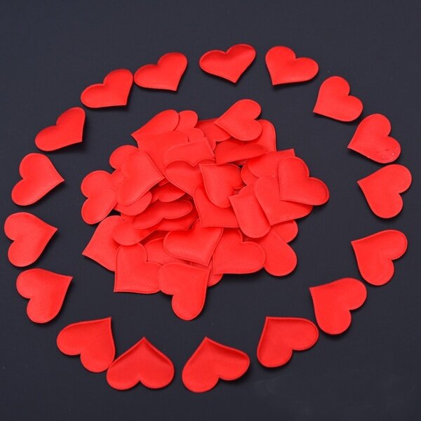 100pcs/bag Wedding Decoration Throwing Heart Petals Wedding Table Decoration Valentines Day Decoration Party Supply Fashion