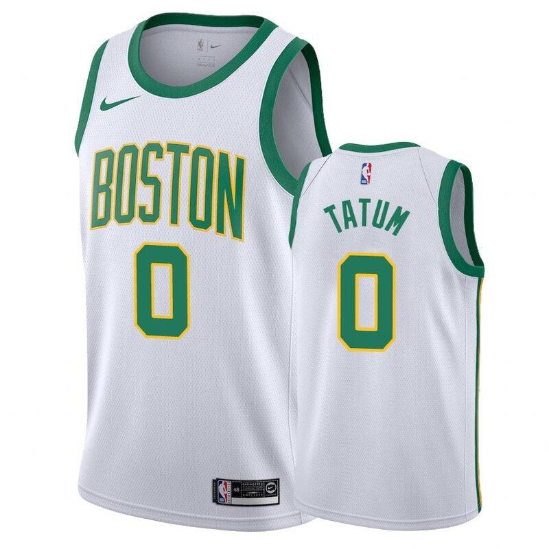 2021 męska koszulka koszykarska Boston Celtics Jayson Tatum #0 biała