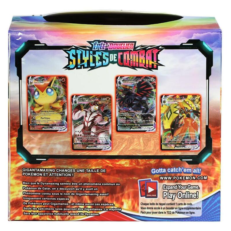 9PCS French Pokemon Cards Sword And Shield Battle Styles Full Sealed Retail Box Evolving Skies Pokemones Card For Children Gifts