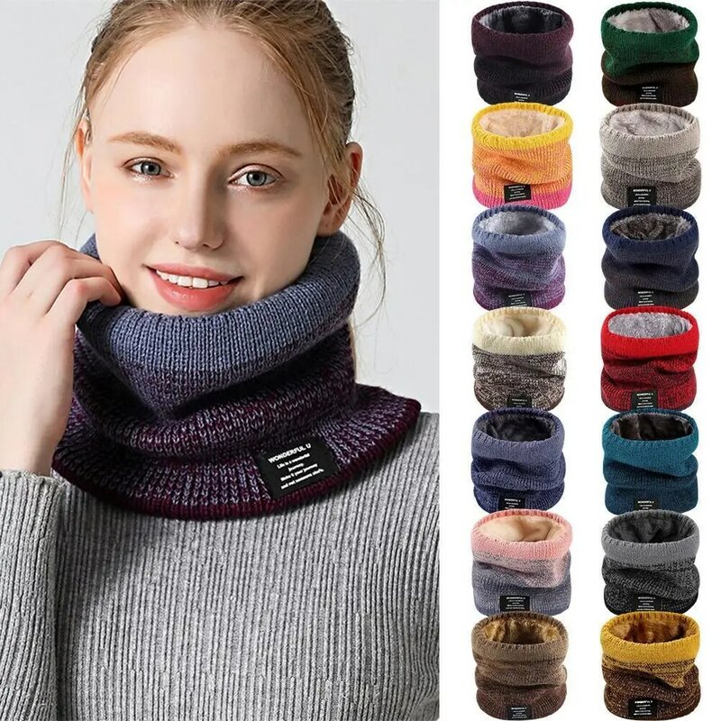 1 pçs velo cachecol buff no pescoço inverno rosto bandana crinkle hijab anel de malha para unisex pescoço cachecol de lã de algodão cachecol