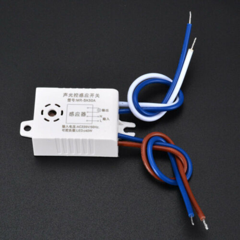 220V 1-40W Module Detector Auto On Off Intelligent Sound Voice Sensor Light Switch For Corridor Bath Warehouse Stair