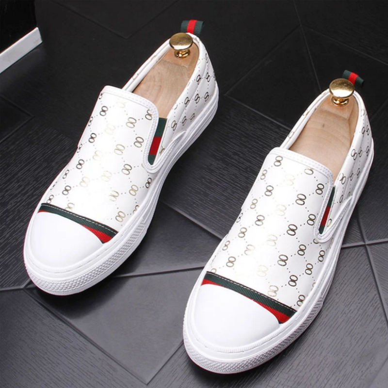 2021 Autumn and Winter New European Breathable Loafers Single Leg Lazy White Fashion All-match Casual Men's Shoes XM169