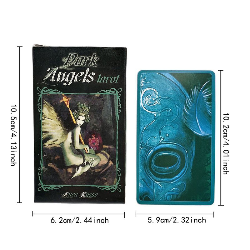 Dark Angel Tarot Cards Deck Fate Oracle Deck Game Mysterious Divination For Friend Party Personal Entertainment Board Game
