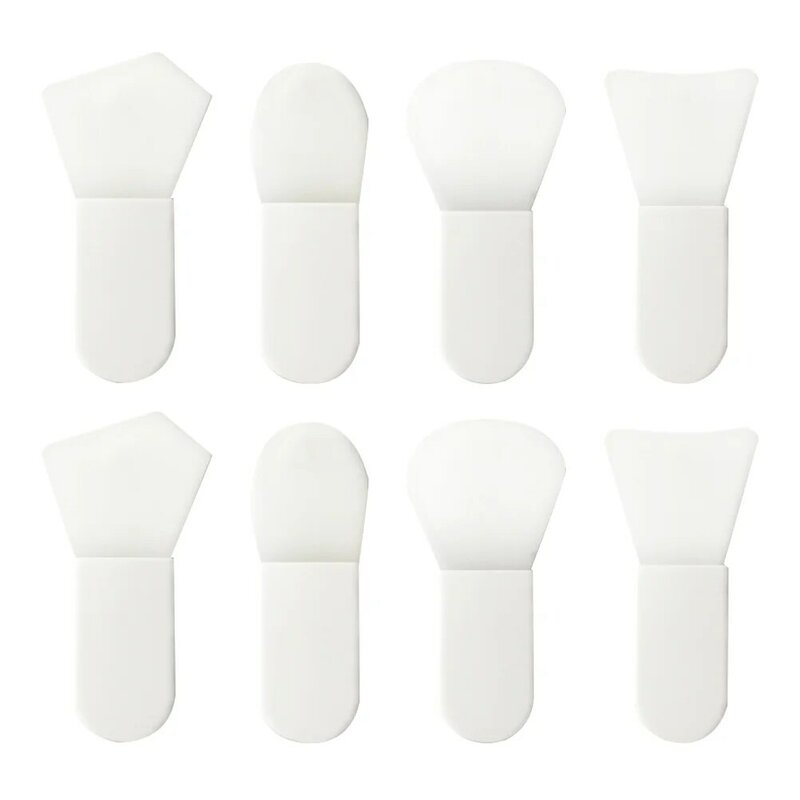 8Pcs Mini Facial Mask Brushes Short Handle Mudpack Brushes for Facial Cleansing