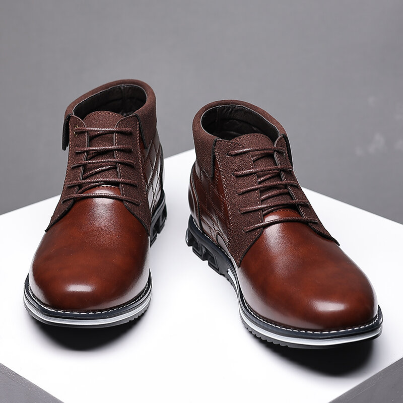 كبيرة الحجم حذاء رجالي غير رسمي الأعمال الأسود عادية الرجال أحذية من الجلد Hot البيع ربيع الخريف تنفس الرجال حذاء كاجوال موضة