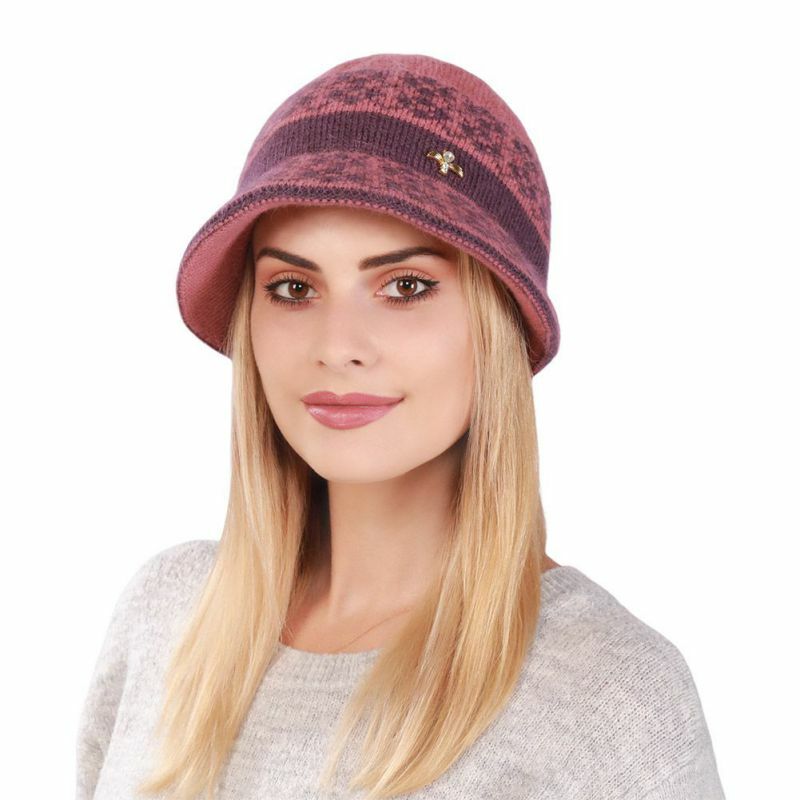 Inverno feminino engrossar malha balde chapéu elegante pescador boné à prova de vento macio confortável chapéu vintage