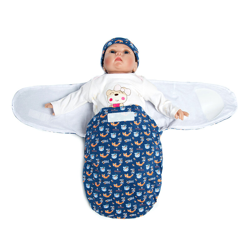 2 teile/paket Neugeborenen Baby Swaddle Wrap für 0-3 monate Infant Baby Schlafsack