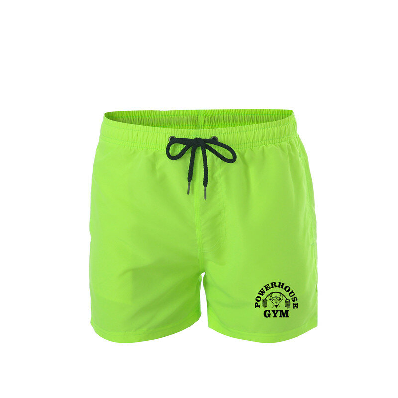 Trend Gym męskie spodnie plażowe męskie letnie kąpielówki plażowe spodnie szybkoschnące kąpielówki Running Gym męskie Plus Size pływanie