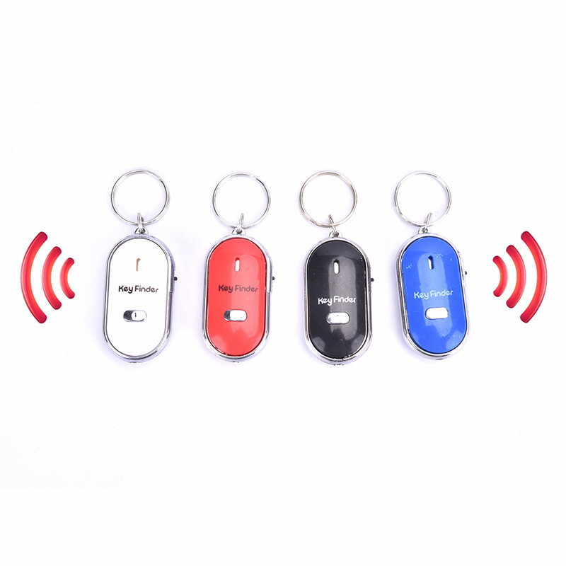 Smart Key Finder Anti-lost Sensor Keychain Tracker LED With Whistle Clap Locator