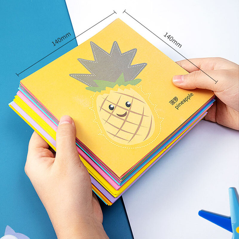 Jouets de découpe de papier coloré pour enfants, bricolage de 120 Pages, artisanat d'art Animal de dessin animé, ciseaux, outils éducatifs faits à la main, cadeaux